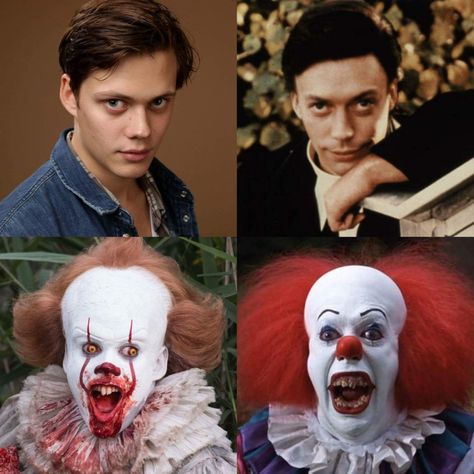 Tim Curry Pennywise, Horror Movies Funny, Pennywise The Clown, Tim Curry, Pennywise The Dancing Clown, Bill Skarsgard, Funny Horror, Movie Memes, Rocky Horror Picture Show