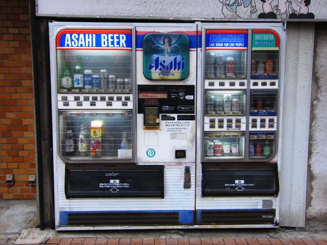 Asahi Beer Vending Machine | Friday night vending machine bl… | Flickr Asahi Beer, Vending Machines, Vending Machine, Early 2000s, Friday Night, Liquor Cabinet, Liquor, Beer, Google Search