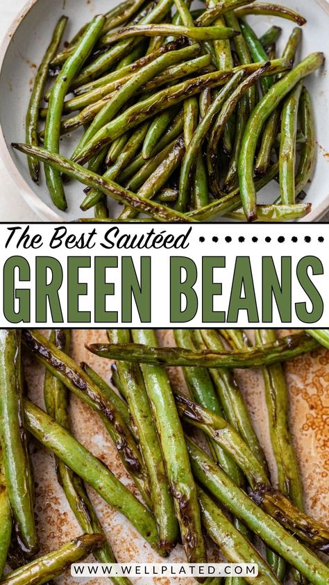 Fresh Green Bean Recipes, Sauteed Green Beans, Healthy Side Dish, Vegetable Side Dishes Recipes, Asian Inspired Dishes, Side Dish Recipes Easy, Easy Pasta Salad, Green Bean Recipes, Healthy Side