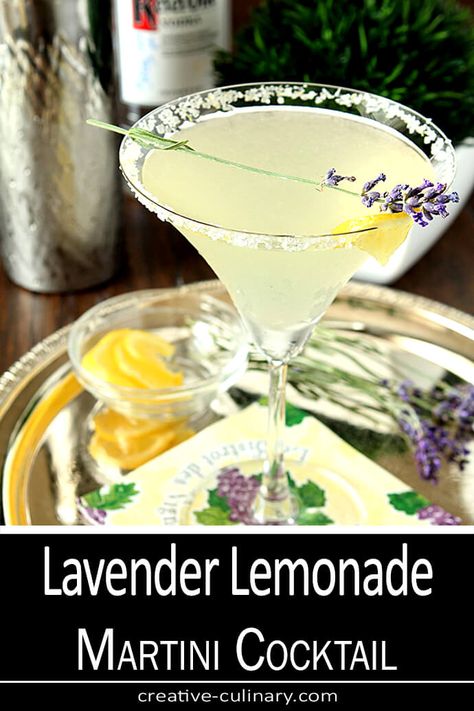 Lemonade Martini, Cointreau Cocktail, Campari Cocktail, Lavender Cocktail, Colorado Food, Lavender Recipes, Lemon Drop Martini, Refreshing Cocktail, Lavender Lemonade