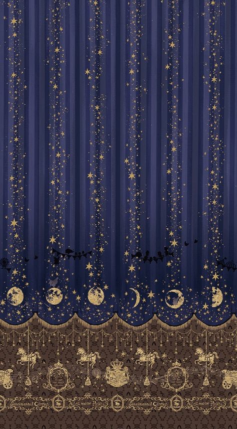 Alice and the Pirates X Sentimental Circus - Eternal Dream Starlight Parade Circus Theme Wallpaper, Lolíta Aesthetic Wallpaper, Circus Wallpaper Backgrounds, Circus Wallpaper Aesthetic, Sentimental Circus Wallpapers, Circus Aesthetic Wallpaper, Circus Curtains, Gatsby Wallpaper, Curtain Wallpaper