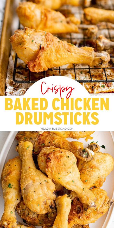 How To Season Chicken Drumsticks, Oven Chicken Drumsticks, Chicken Drumstick Meals, Fried Chicken Legs Recipe, Crispy Baked Chicken Drumsticks, Chicken Drumstick Recipes Oven, Oven Fried Chicken Legs, Chicken Legs Recipes, Drumsticks Oven