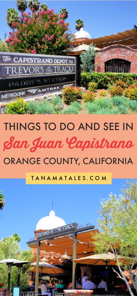 Capistrano Beach California, Orange County Aesthetic, County Aesthetic, Los Angeles Day Trips, Photoshoot Orange, San Juan Capistrano Mission, Southern California Travel, Orange County Wedding Venues, List Inspiration