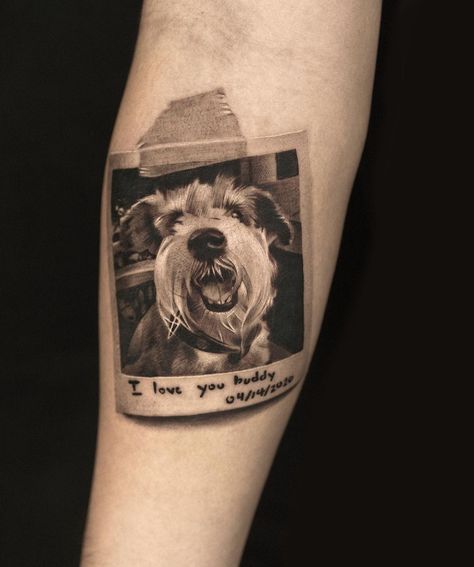 Bold Tattoo, Dog Portrait Tattoo, Chinese Symbol Tattoos, See Tattoo, Simple Tattoos For Guys, Tattoo Dog, Instagram Man, Single Needle Tattoo, Sharpie Tattoos