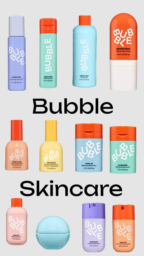 Bubble Brand, Skin Care Routine Bubble, Skin Care Bubble Products, Bubble Skincare All Products, Bubble Skincare Come Clean, Bubble Skincare At Walmart, Christmas List Items, Facial Care Routine, Kids Skin Care