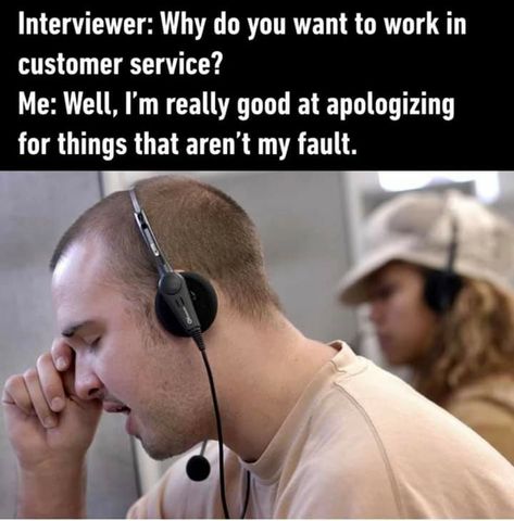 Customer Service Meme, Call Center Humor, Customer Service Funny, Health Humor, It's Funny, Office Humor, Work Memes, Work Humor, Funny Pics