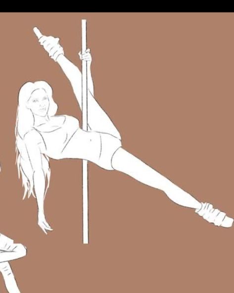 Striper Drawing Poses, Pole Dancing Reference Drawing, Pole Dancing Drawing Base, Female Drawing Base, Dancing Drawing, Art Bases, Girl Drawing Easy, Dancing Drawings, Pole Art