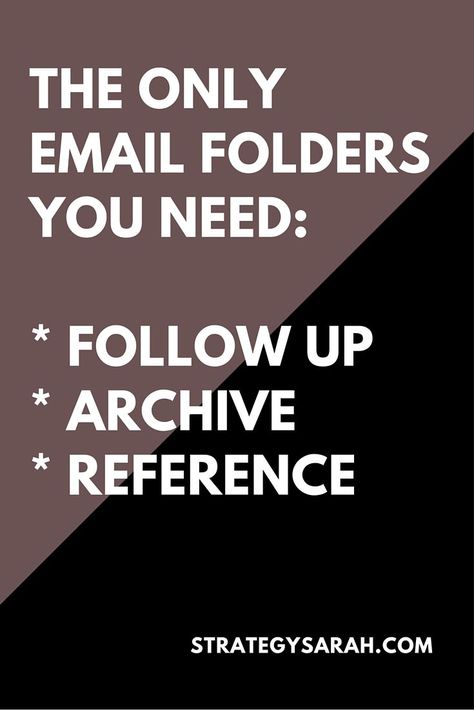 How to effectively organize your email without hitting Inbox Zero | http://strategysarah.com Email Organization, Email Management, Clever Organizer, Work Email, Digital Organization, Executive Assistant, Rat Pack, Inbox Zero, Computer Skills
