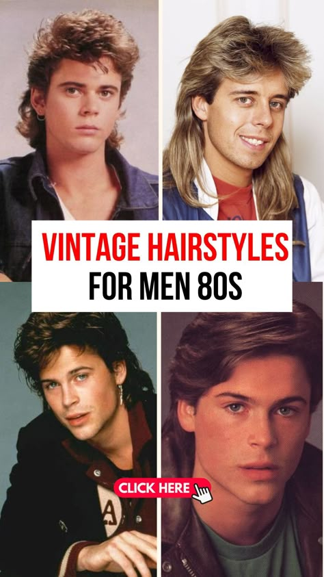 Flashback Fashion: 18 Iconic 80s Hairstyles for Men 80s Guys Hair, 80s Feathered Hair Men, 80s Men Haircut, 80s Male Hairstyles, 1980s Outfits Men, Mens 80s Hairstyles, Modern Haircuts Men, 80s Mens Hair, 80s Mens Hairstyles