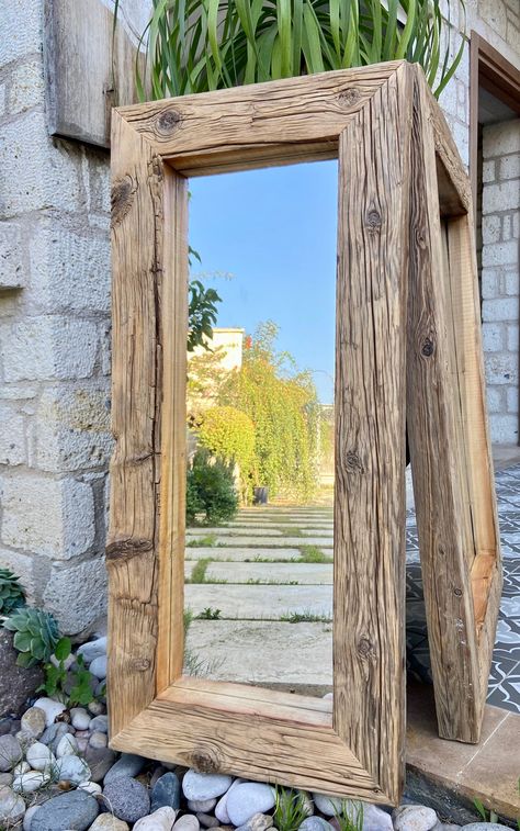 Excited to share this item from my #etsy shop: Rustic Reclaimed Wood Wall Mirror Antique Farmhouse Wall Decor Rustic, Rustic Farmhouse Mirror Wood Wall Decor Reclaimed Rustic Mirror Mirror Floor Length, Rustic Floor Mirrors, Rustic Wall Decor Bedroom, Rustic Bathroom Wall Decor, Farmhouse Bathroom Mirrors, Farmhouse Mirror, Reclaimed Wood Mirror, Mirror Floor, Rustic Mirror