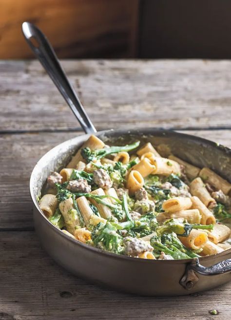 Rigatoni with Broccoli and Sausage | Kitchn Broccoli And Sausage, Creamy Garlic Shrimp Recipe, Sausage Broccoli, Pasta Broccoli, Sausage Rigatoni, Six Seasons, Whipped Ricotta, Ricotta Pasta, Pasta Pot