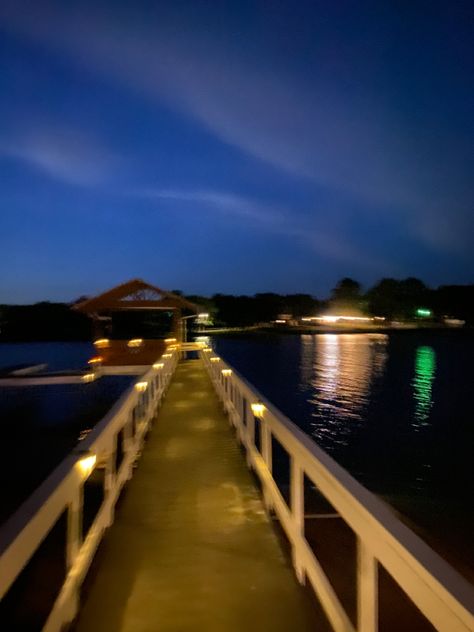 Lake Aesthetics Night, Docks At Night, Dock Aestethic, Lake Aesthetics Dark, Night Lake Aesthetic, Lake At Night Aesthetic, Park Aesthetic Night, Lakeside Aesthetic, Dock Ideas Lakeside