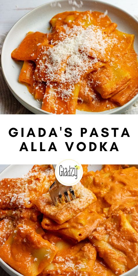 I love pasta alla vodka because it’s incredibly simple to throw together, but it always feels a bit special. The vodka brings out some really incredible flavor in the tomato sauce, and makes it taste extra vibrant – all while the cream gives it a velvety, luxurious texture. Al La Vodka Sauce, Chicken Parmesan Vodka Sauce, Giada Vodka Sauce, Vodka Sauce With Pancetta, Simple Vodka Sauce, Meatballs And Vodka Sauce, Dinner Ideas Saturday Night, Penne Alla Vodka With Shrimp, Vodka Sauce Lasagna