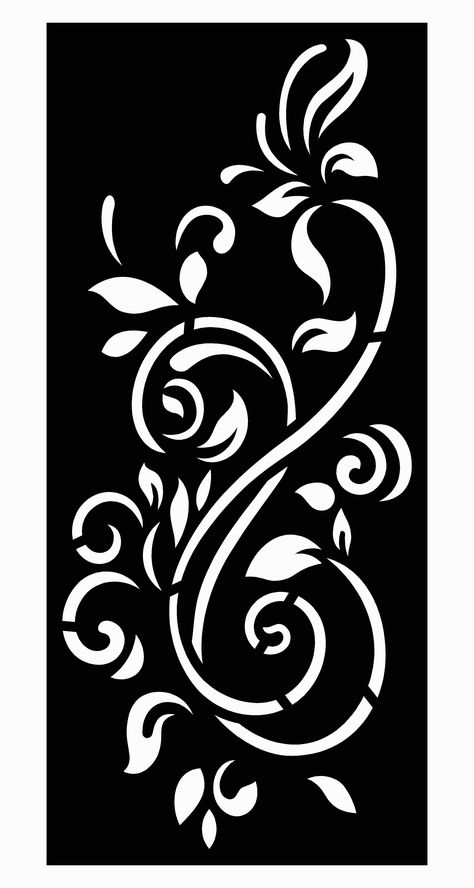 DXF of PLASMA Laser ROUTER Cut -CNC Vector DXF-CDR Jaali Design, زجاج ملون, Flower Drawing Design, Door Glass Design, التصميم الخارجي للمنزل, Cnc Design, Wood Carving Designs, Flower Stencil, Creation Deco