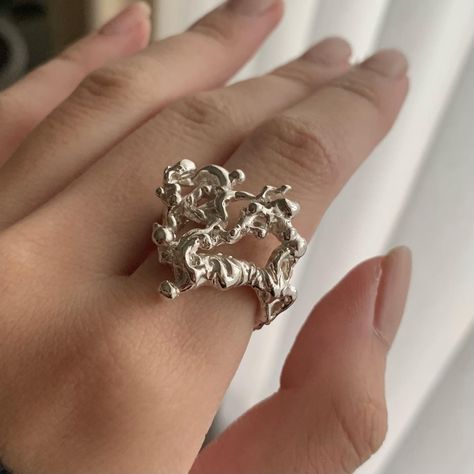 Soft Solder Jewelry, 3d Printed Ring, Lost Wax Jewelry, Wax Carving Jewelry, Jewellery Studio, Simple Silver Jewelry, Wax Carving, Soldering Jewelry, Silver Heart Ring