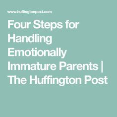 Emotionally Immature Parents, Emotionally Immature, Simplify Life, Financial Help, Simplifying Life, Long Time Ago, Self Help, Helpful Hints, Self Care