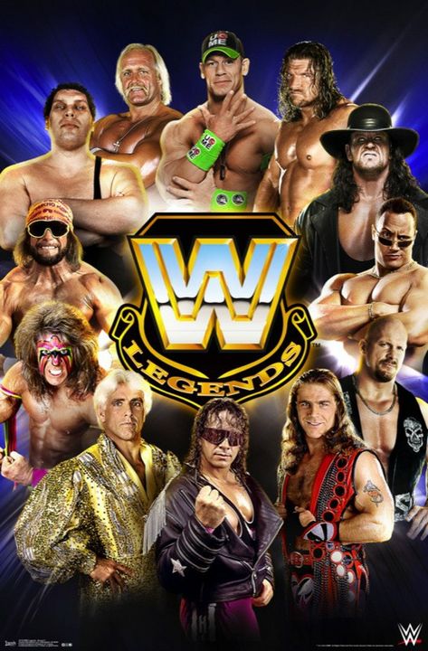 WWF legends Wwe Posters, Wwf Poster, Wwf Superstars, Wwf Wrestling, Wrestling Posters, Wwe Legends, Wwe Wallpapers, Wrestling Superstars, Wrestling Wwe