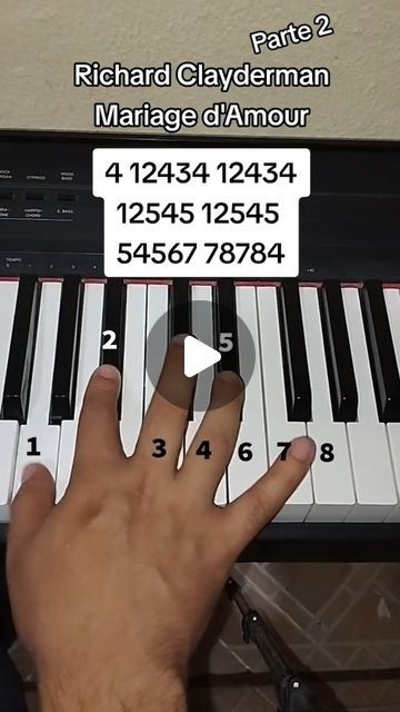 ponchopiano on Instagram: "Mariage d'Amour piano tutorial parte 2 #richardclayderman #mariagedamour #pianotutorial" Piano Tutorial, October 29, Piano, Romance, On Instagram, Instagram