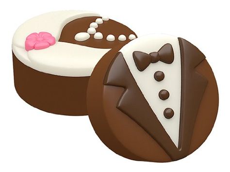 Amazon.com: SpinningLeaf Bride & Groom Sandwich Cookie Mold: Candy Making Molds: Kitchen & Dining Oreo Molds, Chocolate Covered Cookies, Make Your Own Chocolate, Sandwich Cookie, Wedding Cookie, Engagement Party Favors, Covered Pretzels, Covered Oreos, Chocolate Candy Molds