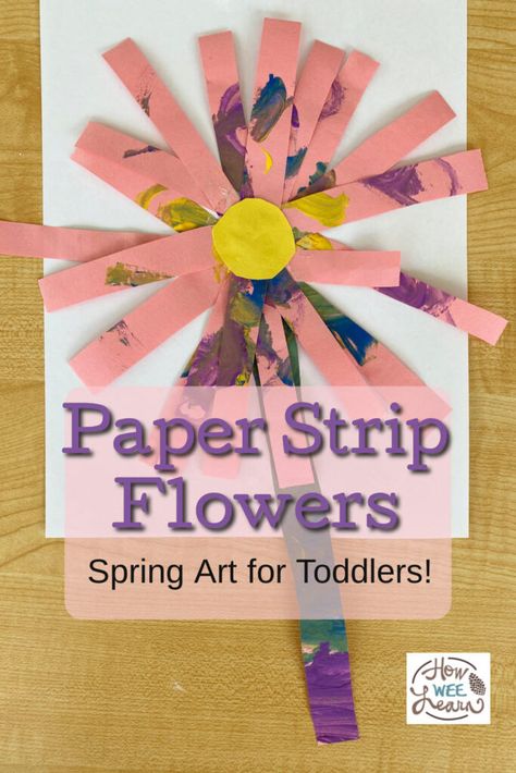 Earth Day Craft, Spring Toddler Crafts, Spring Preschool Activities, Origami Paper Flowers, Spring Arts And Crafts, Spring Crafts Preschool, Spring Flower Crafts, Prek Crafts, Craft For Toddlers