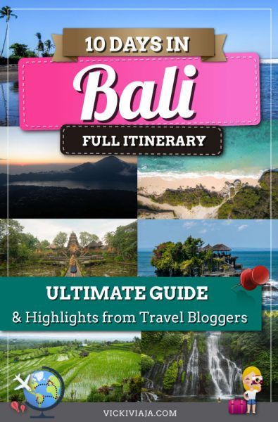 Are you planning a trip to #Bali? Here you can find Travel Bloggers' Bali Highlights for 10 days or more in an amazing Bali Itinerary. #Indonesia #Itinerary #Vickiviaja #Guide Bali Destinations, Koh Lanta Thailand, Best Of Bali, Bali Tour, Bali Itinerary, Voyage Bali, Bali Lombok, Bali Vacation, Bali Travel Guide