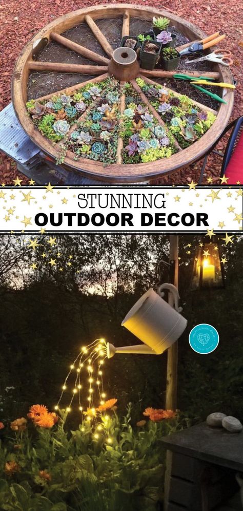 Check out some of the most incredible, outdoor decor ideas that you'll absolutely love! Jazz up your yard, porch and garden with these outdoor decor ideas. They're simple enough that anyone can try them to add some creative decor to the outside of their home! #diy #decor #outdoor #diyideas #yard Outdoor Decor Ideas, Garden Wallpaper, Diy Outdoor Decor, Outdoor Decor Backyard, Flowers Wallpaper, Decoration Inspiration, Garden Bed, Thanksgiving Decor, Decor Minimalist