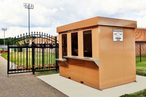 Ticket Booth Design, Guard House Design, Security Guard House, Guard Booth, Security Booth, Custom Tickets, Ticket Booth, Guard House, Future School