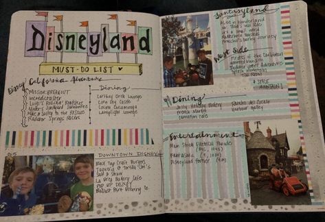 Disneyland Scrapbook Ideas, Disneyland Scrapbook, Indiana Jones Adventure, Disneyland Planning, Summer Journal, Disney Trip Planning, Disney Scrapbooking, Downtown Disney, Disneyland Trip