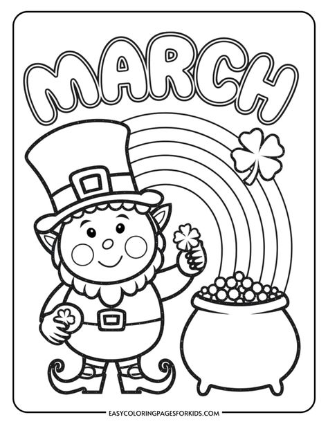 March Coloring Pages for Kids (6 Free PDF Printables) Christian St Patricks Day Coloring Pages, Saint Patrick's Activities For Kids, Toddler Crafts St Patricks Day, Free Saint Patricks Day Coloring Pages, Coloring Pages For Preschoolers Free, Saint Patrick Preschool Craft, St Patricks Day Activity Sheets, St Patrick's Day Coloring Page, Saint Patrick Coloring Page