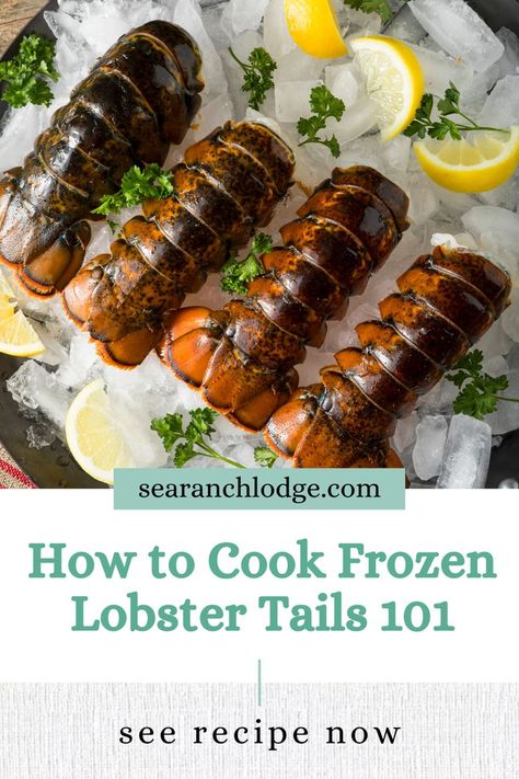 Easy recipes to cook frozen lobster tail Lobster Tail Oven, Lobster Tail Recipe Steamed, Steaming Lobster Tails, Boil Lobster Tail, How To Prepare Lobster, Easy Lobster Tail Recipe, Cooking Frozen Lobster Tails, Frozen Lobster Tails, Cooking Lobster Tails