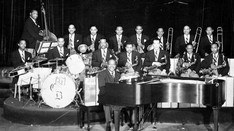 Count Basie and His Orchestra Big Band Jazz, Count Basie, Apollo Theater, Classic Jazz, A Night At The Opera, Duke Ellington, Jazz Band, Musical Band, Jazz Musicians