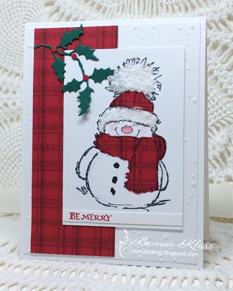 Freezing Rain, Penny Black Cards, Snowman Christmas Cards, Stamped Christmas Cards, Penny Black Stamps, Snowman Cards, Homemade Christmas Cards, Contact List, Christmas Card Crafts