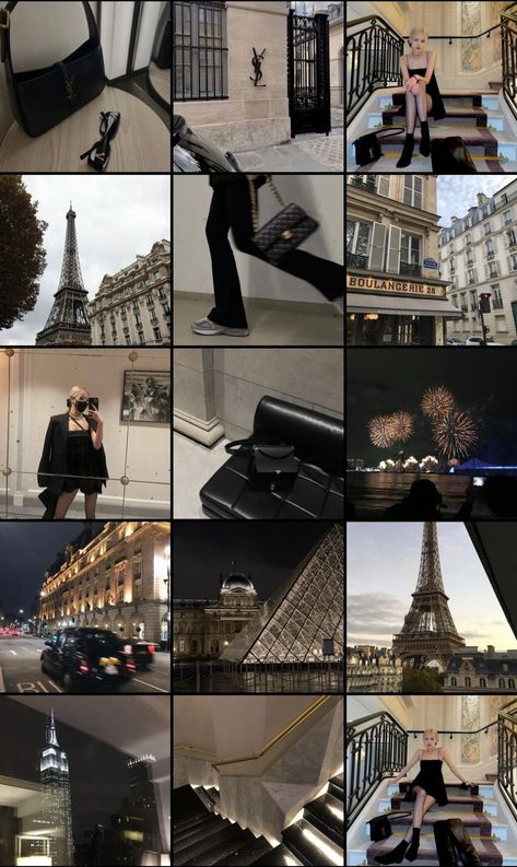 Moodboard Rose, Paris Mood Board, Instagram Account Ideas, Instagram Feed Goals, Feed Goals, Bold Makeup Looks, Paris Vibes, Instagram Theme Feed, Instagram Feed Ideas Posts