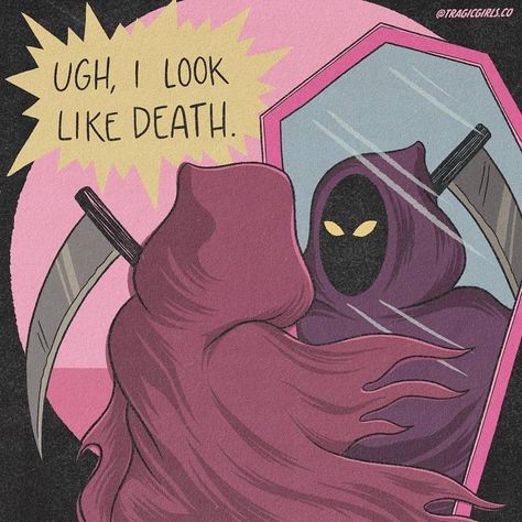 Pink Grim Reaper, Grim Reaper Aesthetic, Reaper Aesthetic, The Reaper, Weird Art, Grim Reaper, Arm Sleeve, Cool Art, A Photo