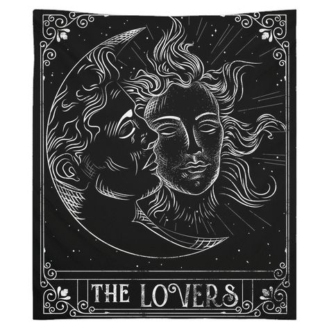 Tarot Card Decor, Tarot Cards Aesthetic The Lovers, Lovers Tarot Card Drawing, The Lovers Drawing, The Lovers Wallpaper, Easy Tarot Card Drawing, Tarot Lovers Card, The Lovers Tarot Art, Tarot Cards The Lovers