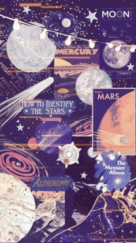 Astronomy Project Ideas, Space Collage Wallpaper, Space Academia, Wallpaper Astronomy, Astronomy Background, Shuffle Aesthetic, Whats Wallpaper, Wallpaper Collage, Space Black