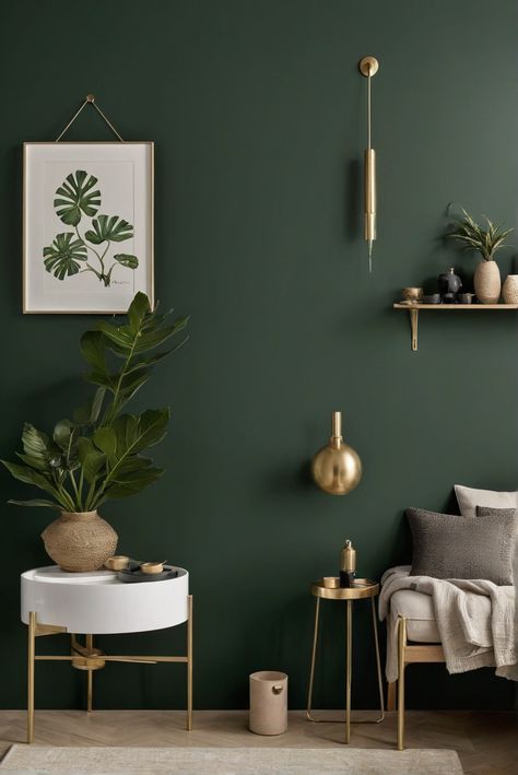 - home decor
- interior design
- paint color trends
- color inspiration Behr Deep Viridian, Dark Green And Cream Bathroom, Perfect Dark Green Paint Color, Bathroom Paint Colors Bold, Dark Green Chair Rail, English Ivy Paint Color, Half Bathroom Green Walls, Green Paints For Living Room, Hunter Green Wall Paint