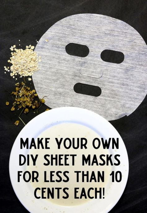 DIY Sheet Mask for Sensitive Skin. Make this DIY sheet mask for sensitive skin for under 10 cents each! Check out this simple holistic beauty recipe to learn what ingredients to use for your DIY sensitive skin sheet masks, why these natural ingredients make a difference and where to buy sheet masks to use for your own budget friendly DIY Sheet Face Masks. Diy Sheet Mask, Sheet Face Masks, Skincare Stuff, Homemade Facial, Bath Melt, Budget Friendly Diy, Homemade Beauty Recipes, Oil Cleansing, Natural Beauty Recipes