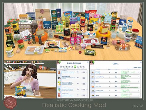 Mod The Sims - Realistic Cooking Mod [Updated to 4.4] Sims 4cc Food, Sims 4 Real Food Mod, Sims 4 Dine Out Mods, Sims 4 Cc Kitchen Clutter Food, Sims 4 Cc Food Clutter Patreon, Sims 4 Ingredients, Sims 4 Cc Mods Mc Command Center, Sims 4 Healthy Food Mod, Sims 4 Food Stamps Mod