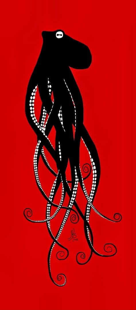 Japanese Tattoo Art Octopus, Octopus Art Drawing, Octopus Wallpaper, Octopus Drawing, Whats Wallpaper, Octopus Illustration, Octopus Painting, Octopus Tattoo Design, Possible Tattoo