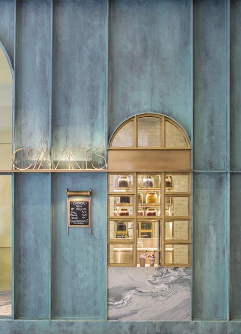 KELLY WEARSTLER | COMMERCIAL INTERIORS. Compartes Chocolate Flagship Store, Westfield Century City. Retail Facade, Shop Facade, Store Concept, Retail Interior Design, Storefront Design, Interior Design School, Showroom Interior Design, Shop Front Design, Ulsan