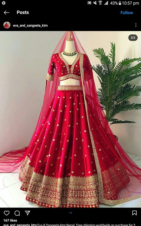 Chaniya Choli Designs Weddings, Black Blouse Designs, Red Lehenga Choli, Girly Style Outfits, Simple Lehenga, Lehenga Design, Asian Bridal Dresses, Casual Indian Fashion, Half Saree Designs