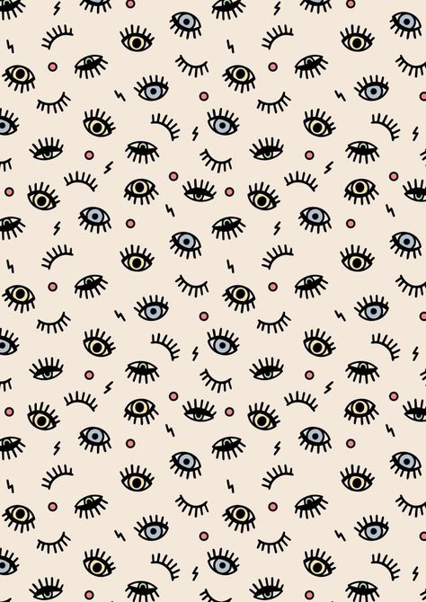 Eyes Pattern, Evil Eye Art, Wallpaper Iphone Boho, Eye Illustration, Eyes Wallpaper, Boho Wallpaper, Eye Print, Art Wallpaper Iphone, Hypnotherapy