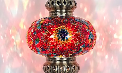 Light up your room with this charming Turkish handmade floor lamp! With an elliptic big globe design, this lamp adds a touch of class to any decor. Its mosaic detailing offers a unique and eye catching pattern to your home. Let your space glow and be bright in style! DIMENSIONSHeight : 62.99 inc-160 cmWidth : 16.53 inc-42 cmGlobe Diameter :9.84 inc-25cm BULB DETAILSBulb Type : E-26 Socket for US and E-27 Socket for UK & EUBulb Qty : 1Maximum Walt : 40wBULB NOT INCLUDED ELECTRIC DETAILSVoltage : Turkish Lamps Decor, Globe Design, Turkish Mosaic, Turkish Lamps, Turkish Design, Handmade Mosaic, Turquoise Flowers, Mosaic Flooring, Gold Circle