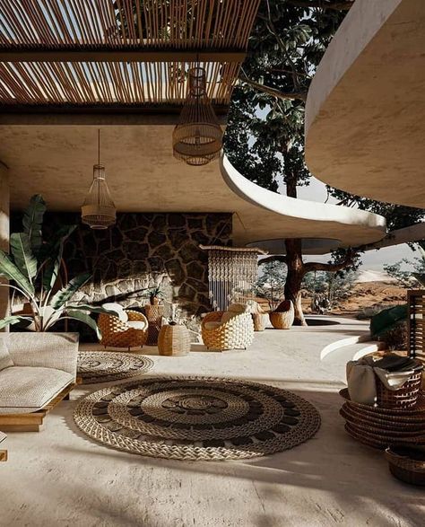 Arabic Interior Design, Desert Retreat, Hacienda Homes, Slope House, Boho Decoration, Lounge Lighting, Wood Vase, Mediterranean Homes, City House