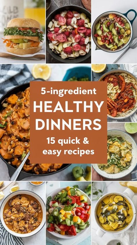 15 5-Ingredient Dinners That Are Actually Healthy in 2024 Meals That Use The Same Ingredients, Healthy Meals For Beginners Easy Recipes, Easy Low Ingredient Dinners Healthy, Cheap Fast Healthy Meals, Healthy Dinner Recipes With Few Ingredients, Easy Few Ingredient Meals Healthy, Simple Ingredient Healthy Meals, Healthy Recipes Few Ingredients, Few Ingredient Healthy Dinners