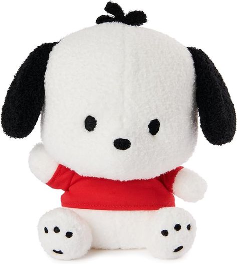 Amazon.com: GUND Sanrio Pochacco Plush, Puppy Stuffed Animal for Ages 1 and Up, White/Red, 6” : Toys & Games White Stuffed Animals, Pochacco Plush, Puppy Stuffed Animal, Sanrio Pochacco, Charmmy Kitty, Plush Backpack, Paw Pads, Kawaii Plush, Pet Puppy