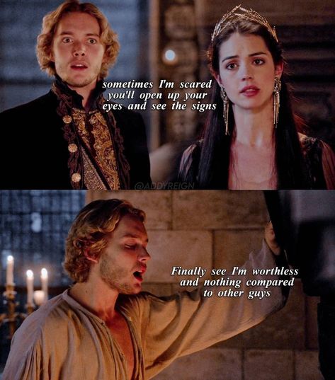 reign fanpage on Instagram: “|Frary X quote ♡ - Fc: @tatiapetrova 🦋. #reign #reigncw #adelaidekane #maryqueenofscots #marystuart #francisvalois #tobyregbo #netflix…” Reign Serie, Reign Quotes, Toby Regbo, Mary Stuart, Adelaide Kane, Mary Queen Of Scots, Im Scared, Reign, Love Quotes