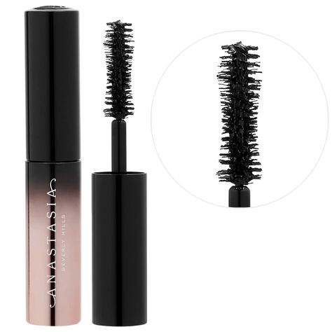 Lash Brag Volumizing Mascara Mini - Anastasia Beverly Hills | Sephora Stop Bragging, Anastasia Beverly Hills Brow, Volumizing Mascara, Grande Cosmetics, Anastasia Beverly Hills Makeup, Rice Bran, Eye Mascara, How To Apply Mascara, Volume Mascara