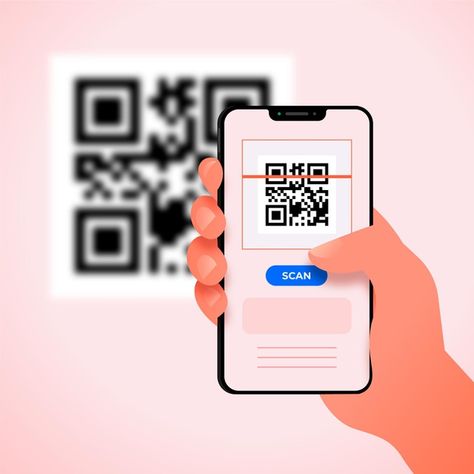 Contact Us Illustration, Qr Code App, Scan Pictures, Qr Code Design, Qr Scanner, Scan Code, Blue Texture Background, Event App, Scan Qr Code